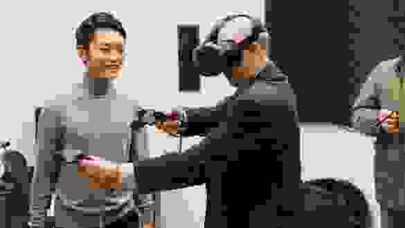 Open House at the MFA Computer Arts studio.