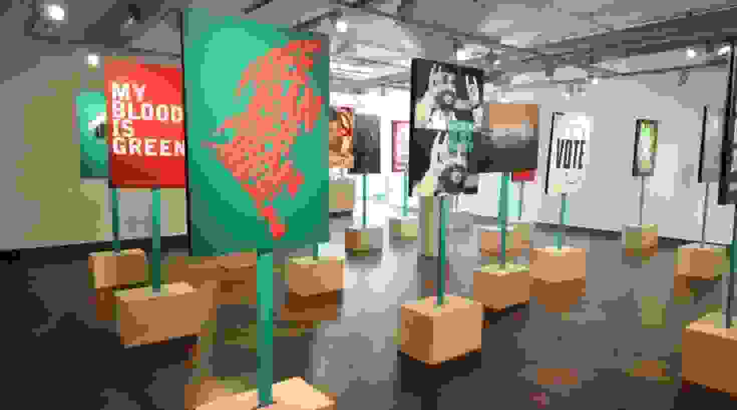Installation view of the Where Is My Vote exhibition