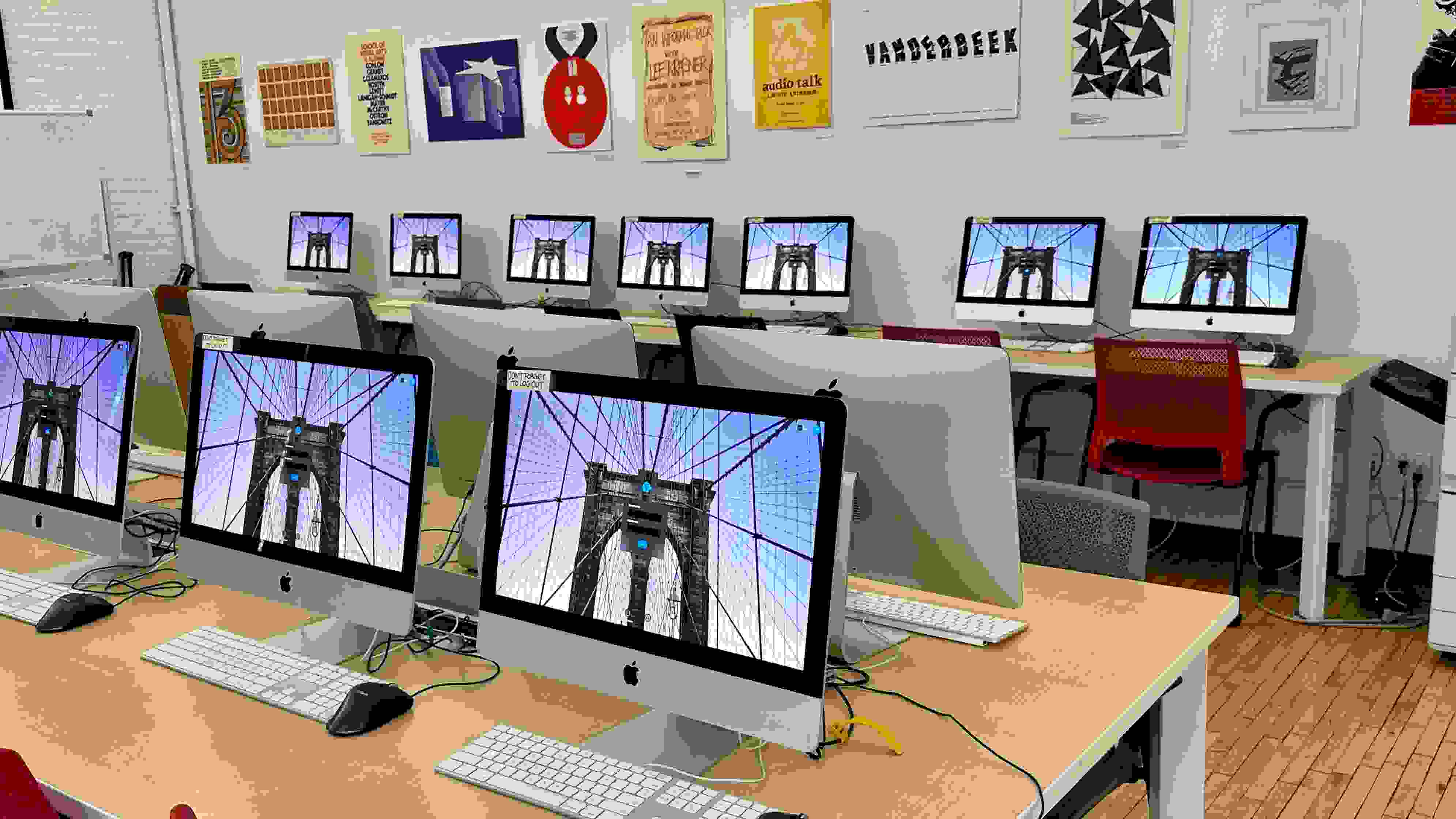 photograph of SVA Libray computer lab