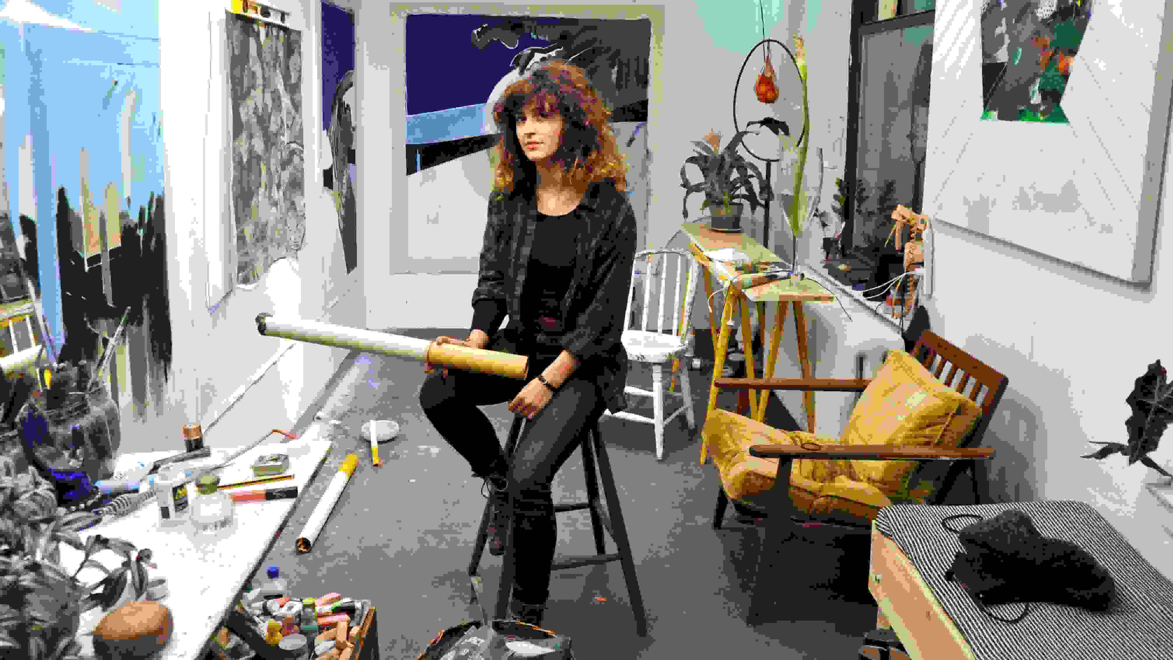 Sophie Parker in studio