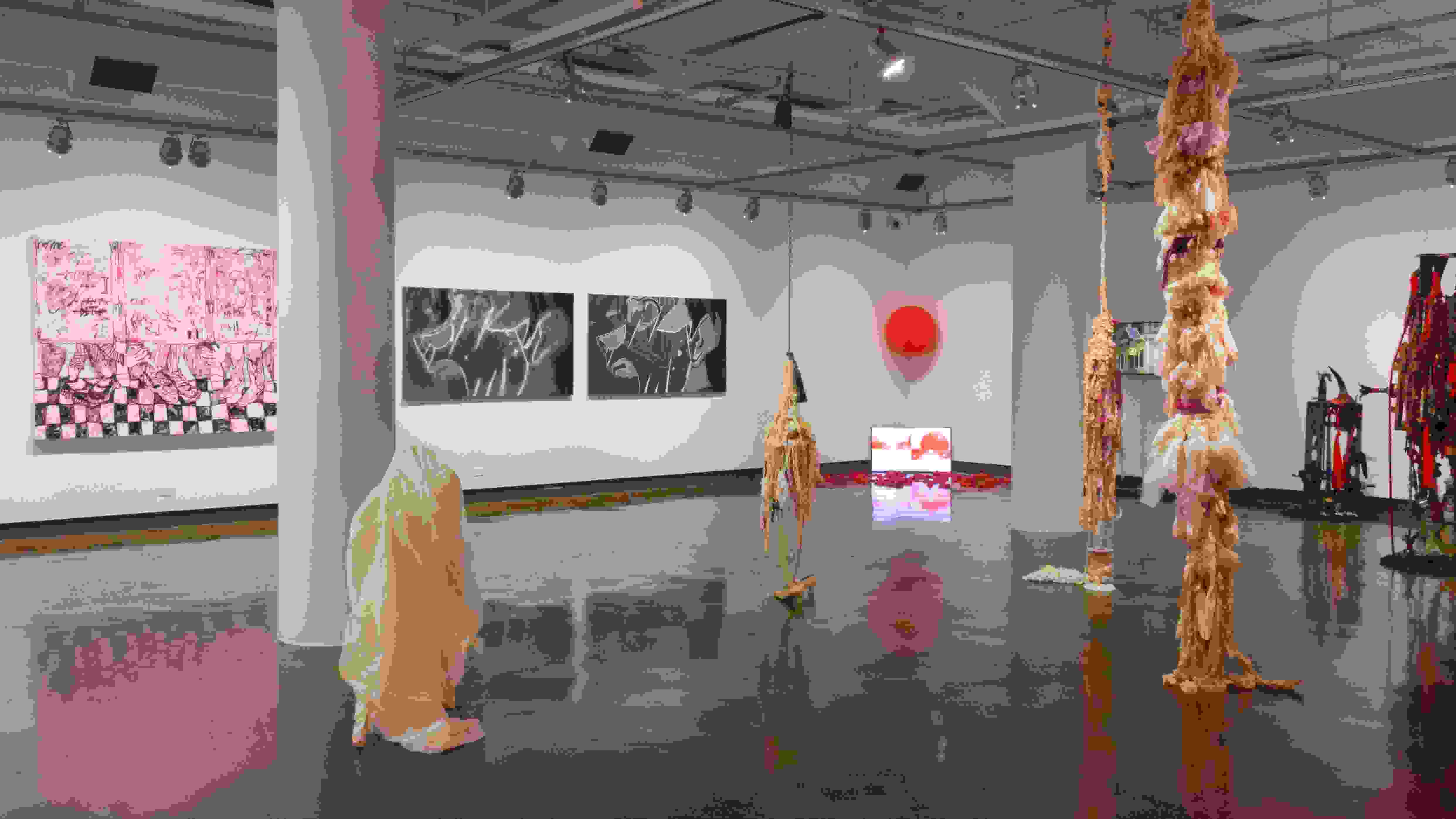 install shot of Outoro thesis exhibition