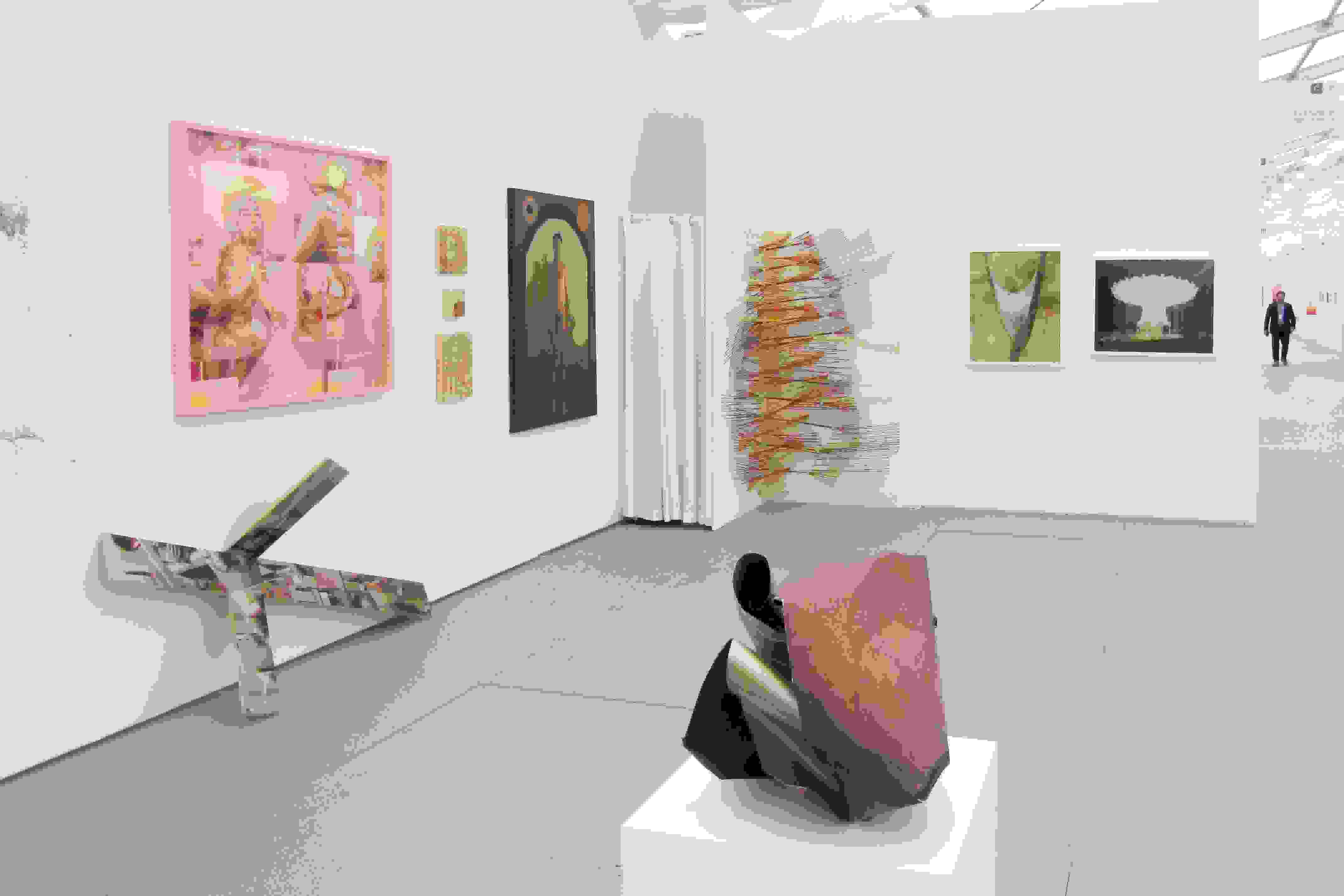 Curated gallery with paintings, sculpture and photos at UNTITLED Art Fair