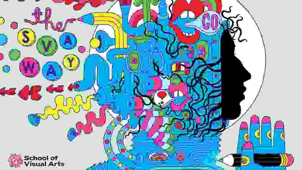 SVA Subway poster illustrated by Melinda Beck