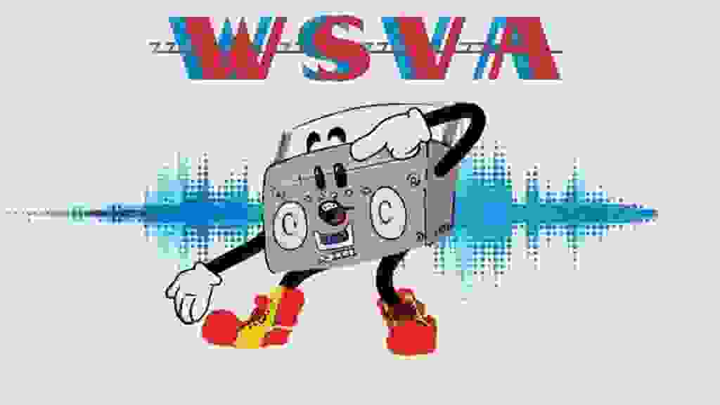 Illustration of an anthropomorphic boombox.
