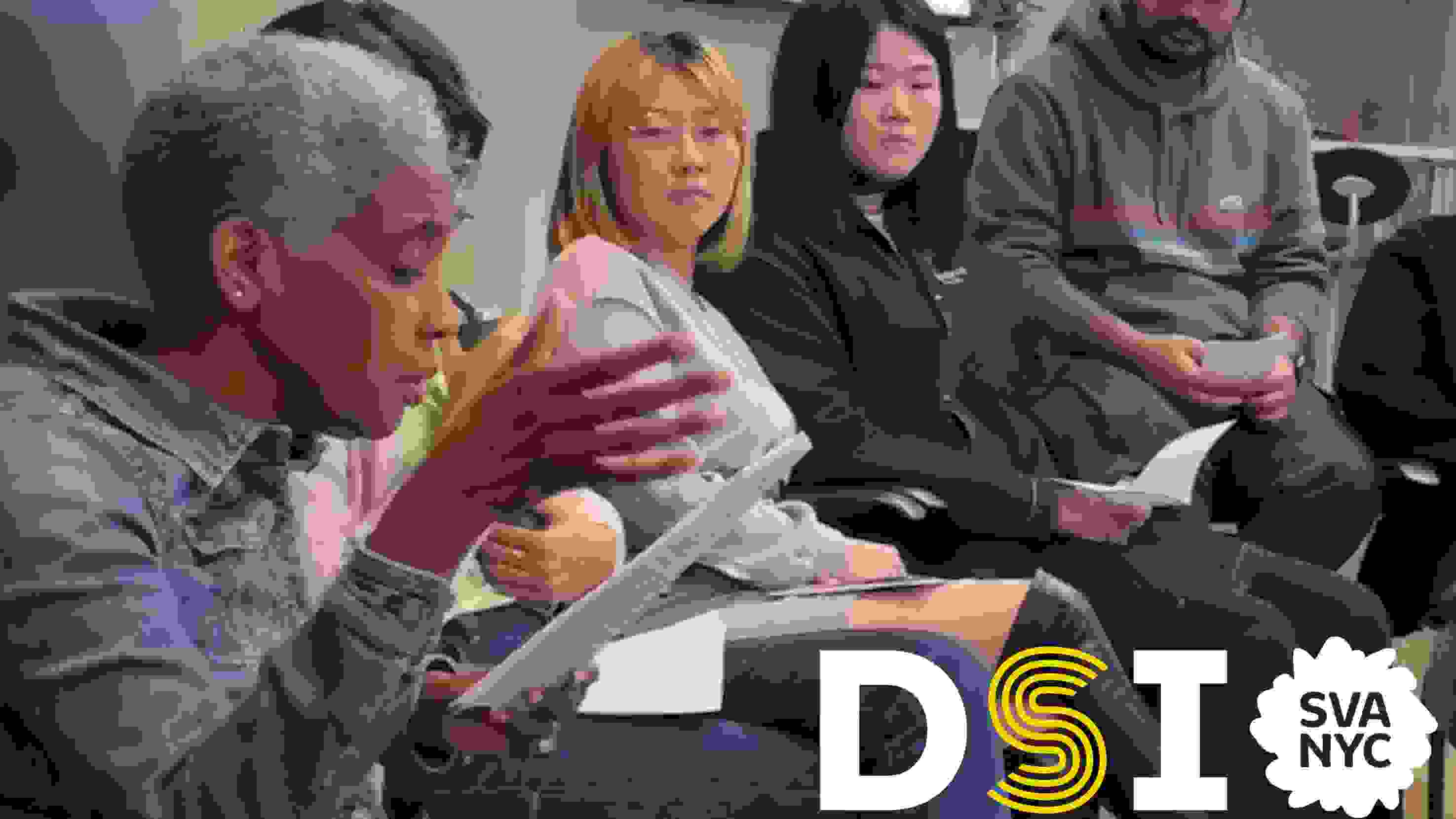 image of person speaking and students listening.