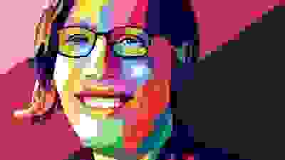 Colorful portrait of M. E. O'Brien