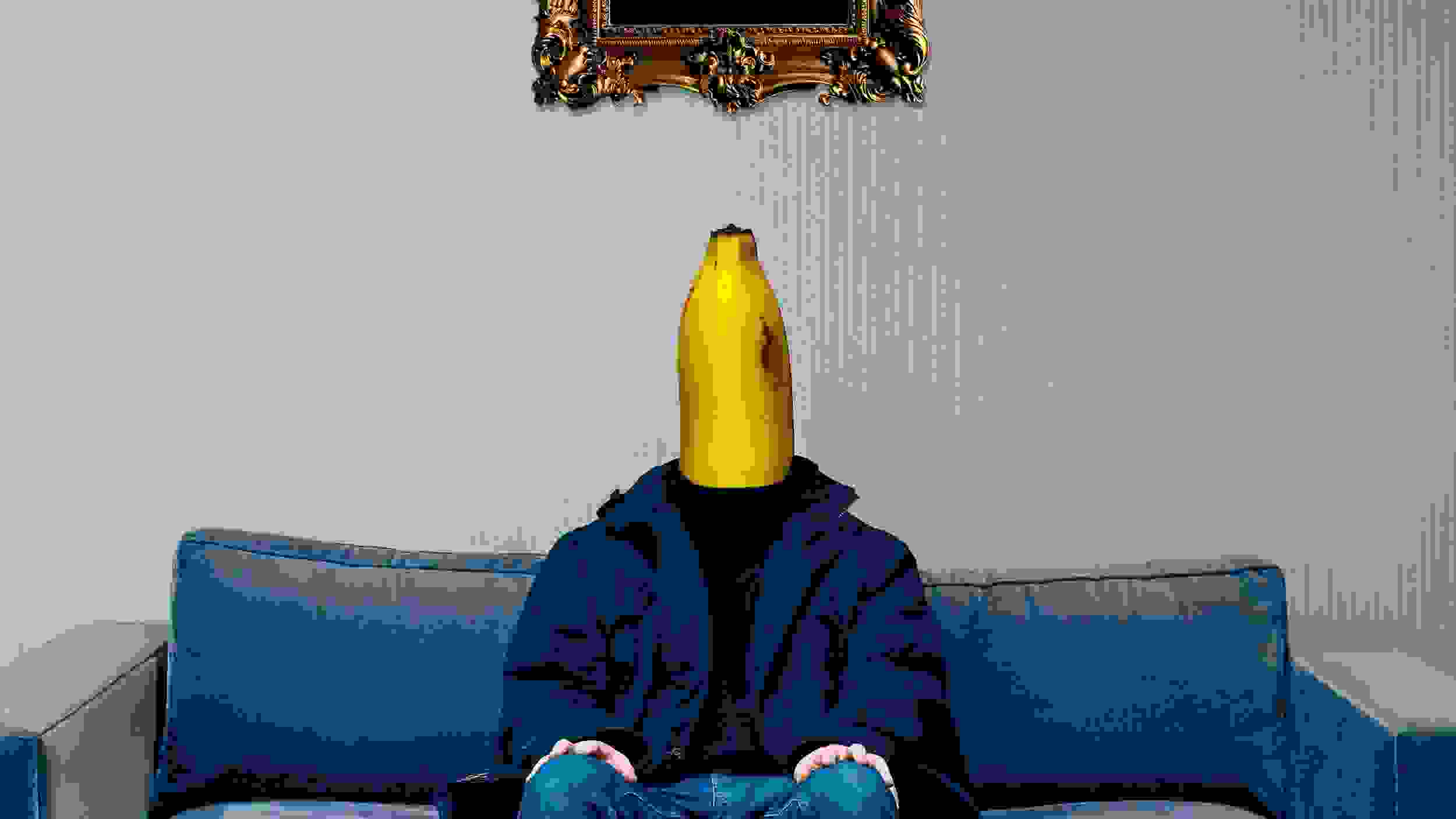 Banana Man is a series of humorous composite photographic work, visualizing the artist’s experiences living in New York City from the perspective of a fictional character. Although the images deal with problems many people face in a big city—such as loneliness, loss of identity, and isolation—Chen ultimately wants her images to leave the viewer in a more positive headspace.