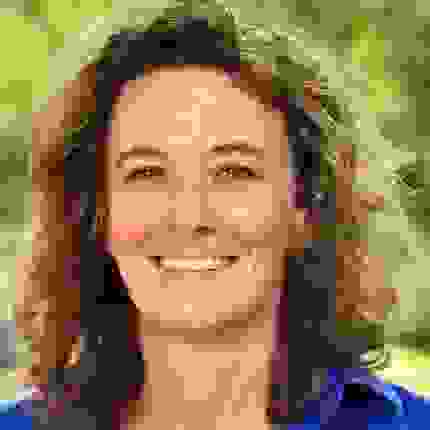 Portrait of Joan Hilty in greenspace