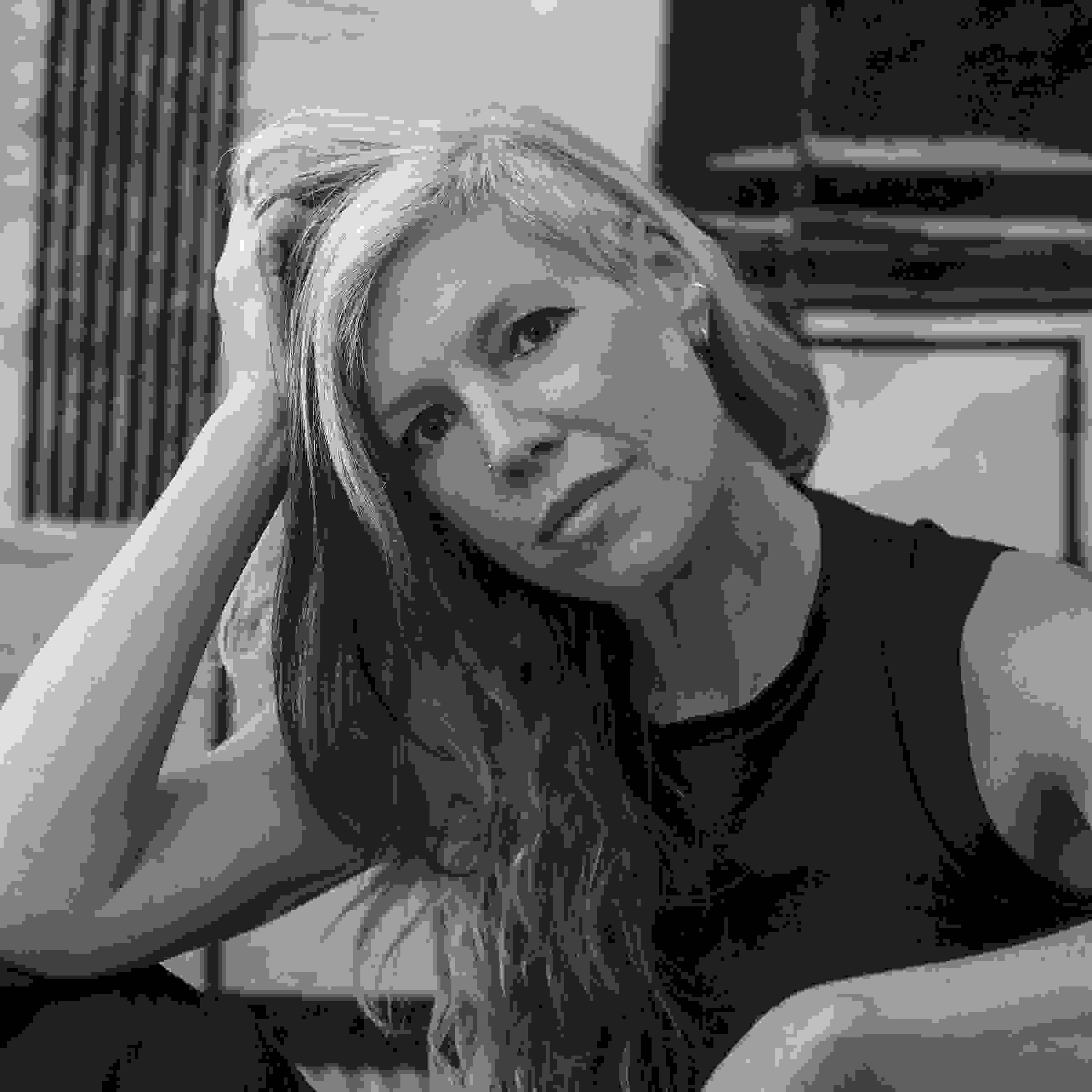 Kara Rooney black-and-white headshot
