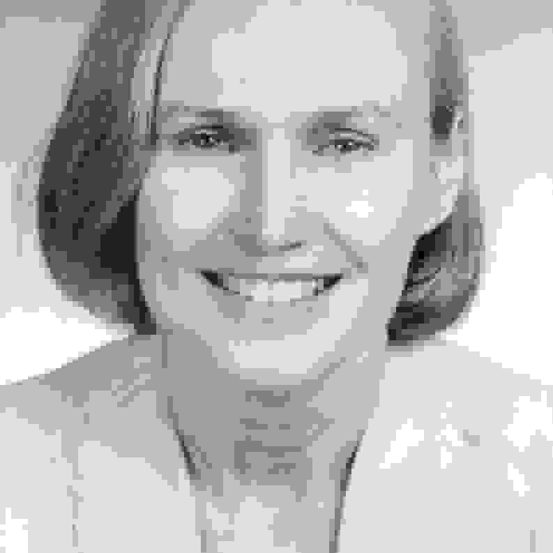 black and white headshot
