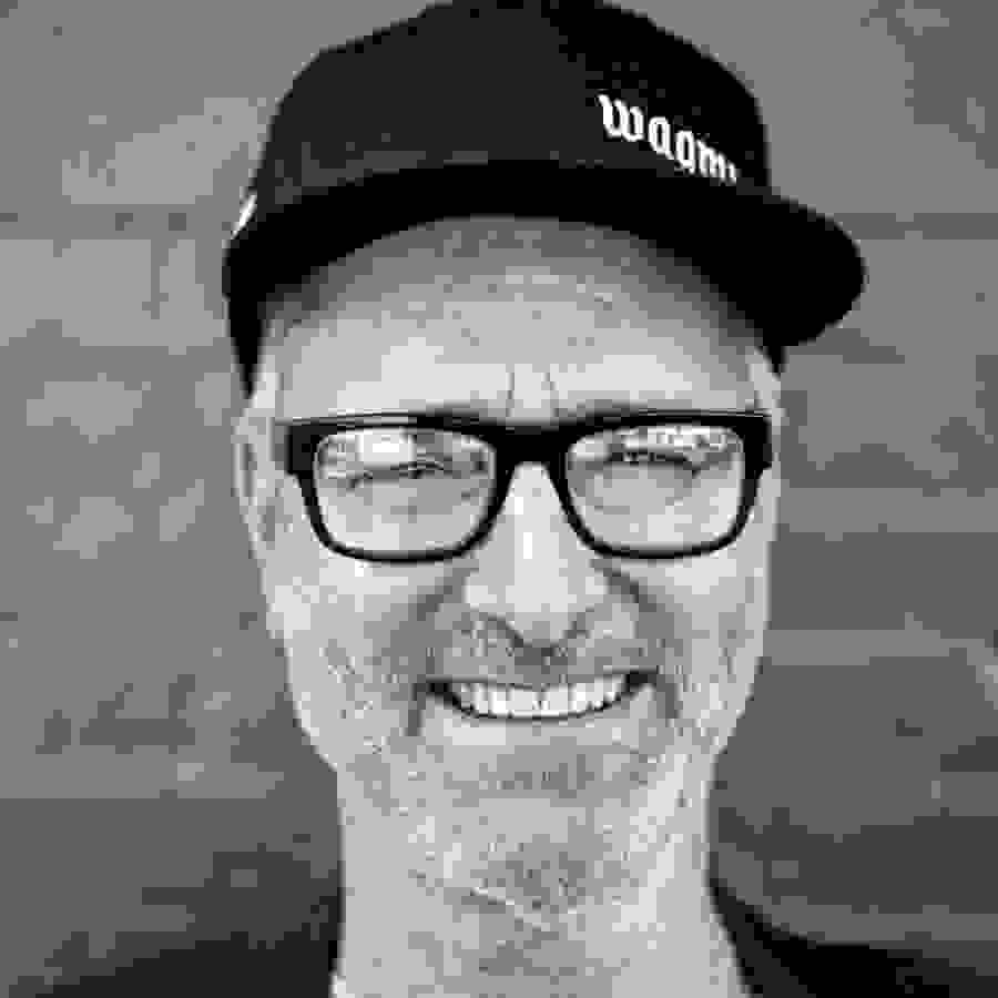 black and white headshot