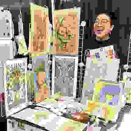 photo taken from booth at MoCCA Fest 2024