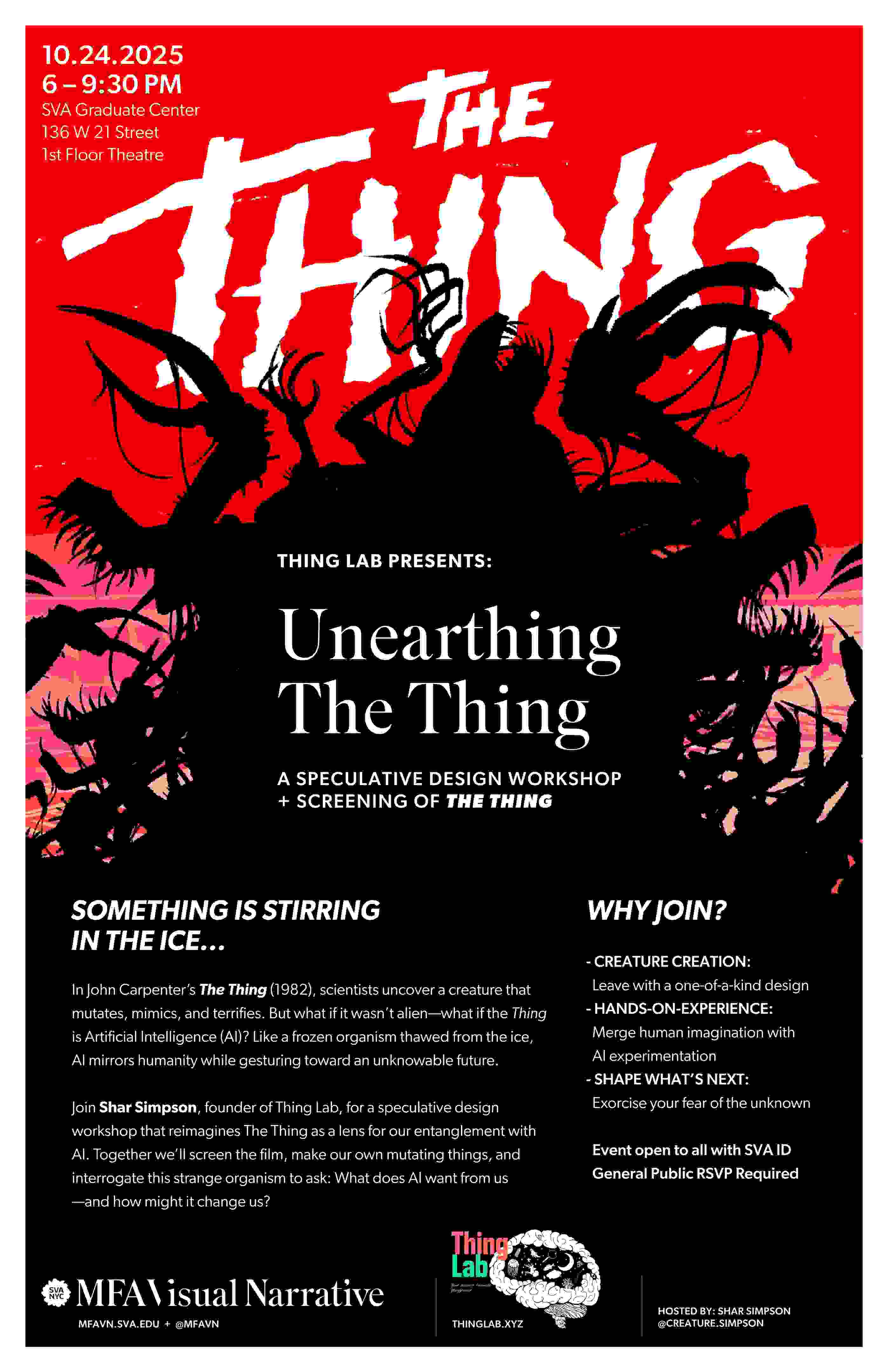 Poster image for The Thing workshop