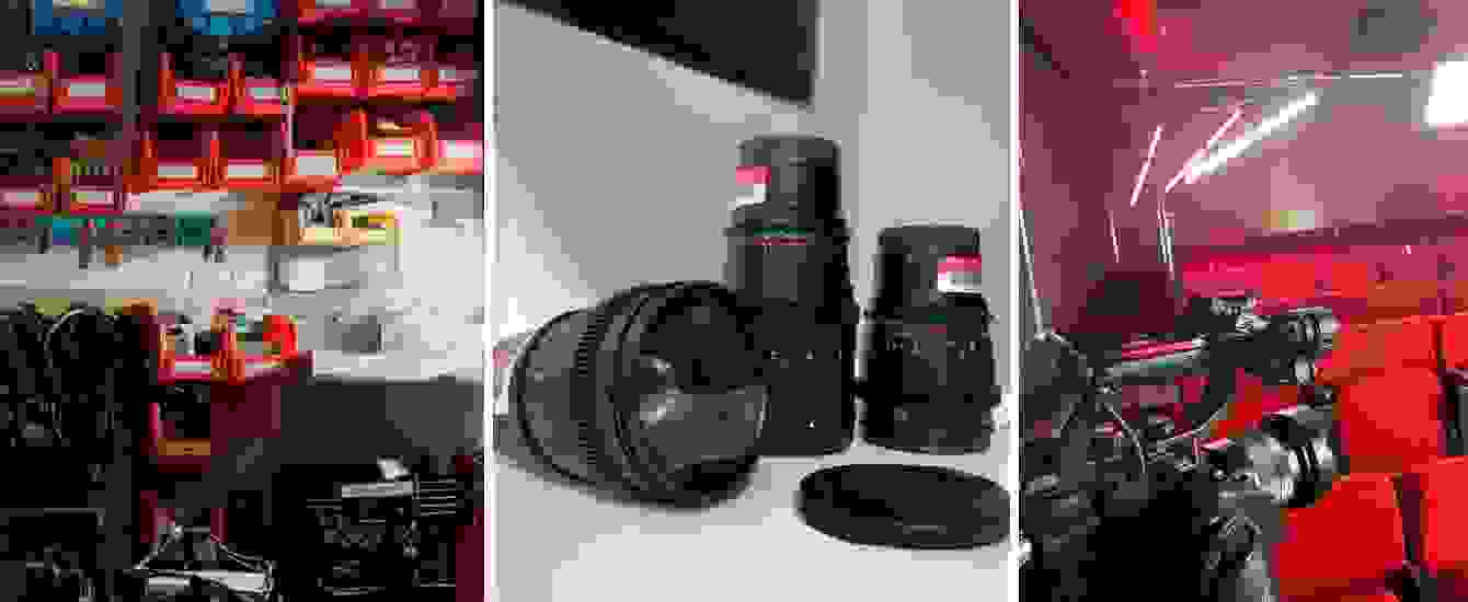 Photos of film equipment