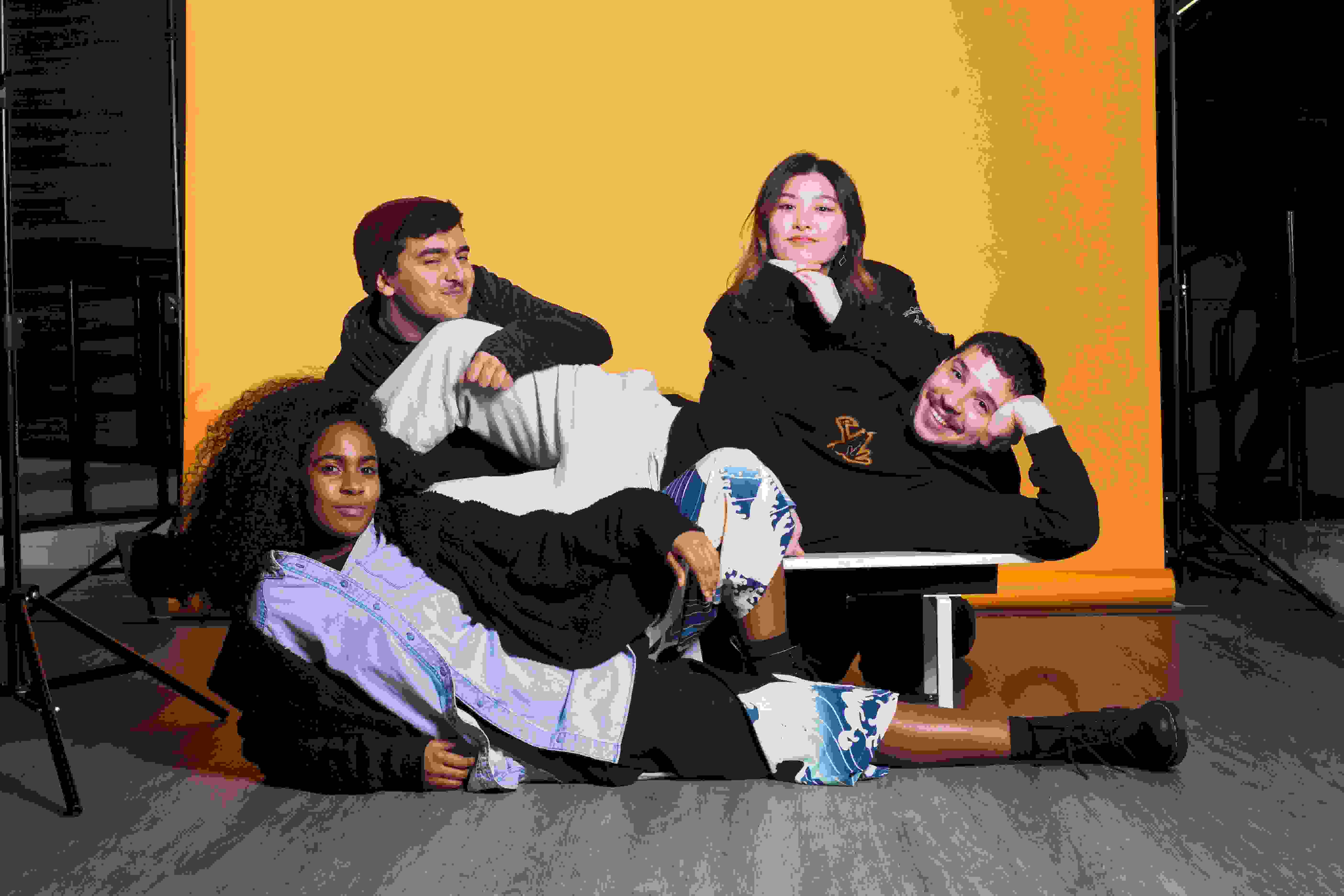 Class picture for a yearbook of a student club.