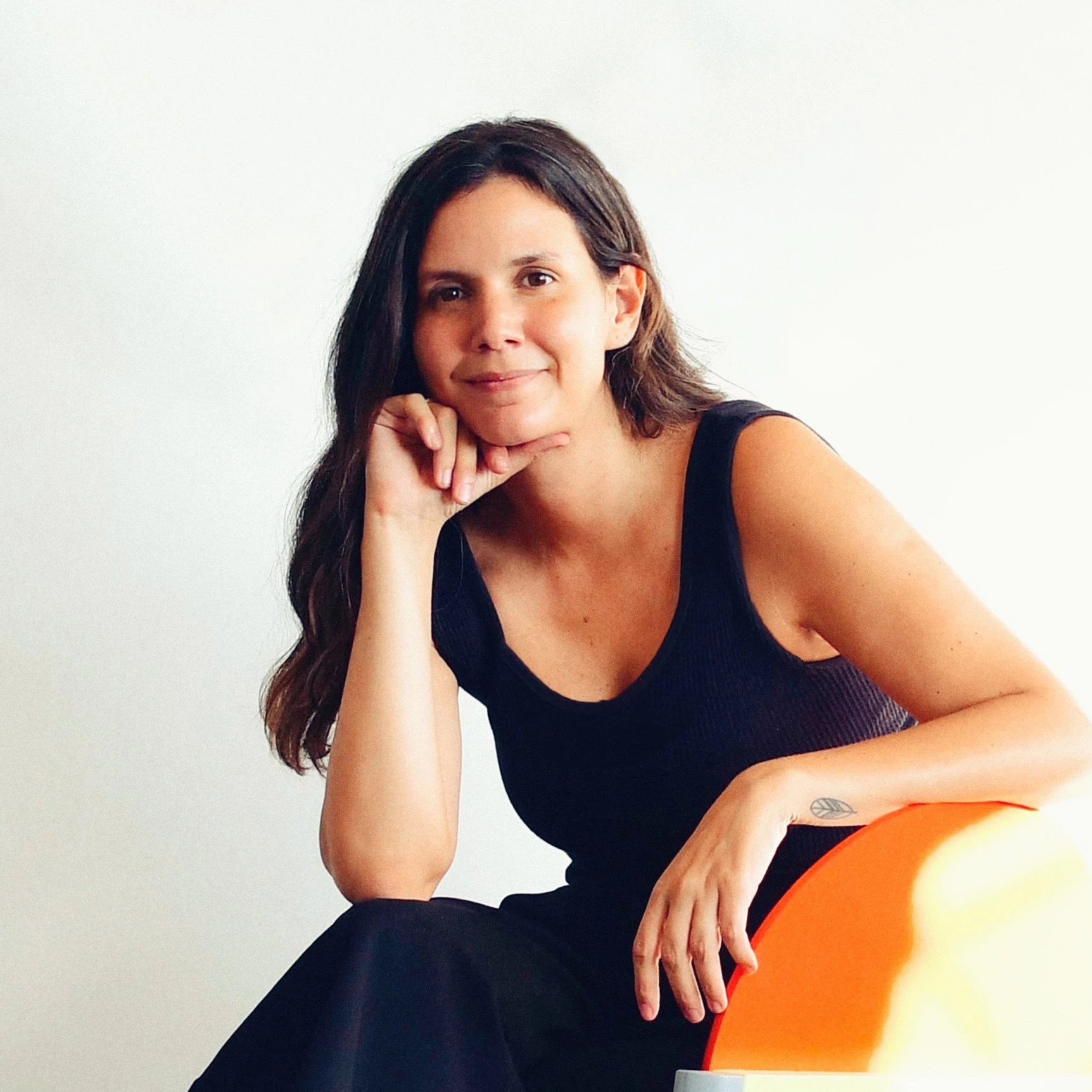 Picture of an artist in her studio