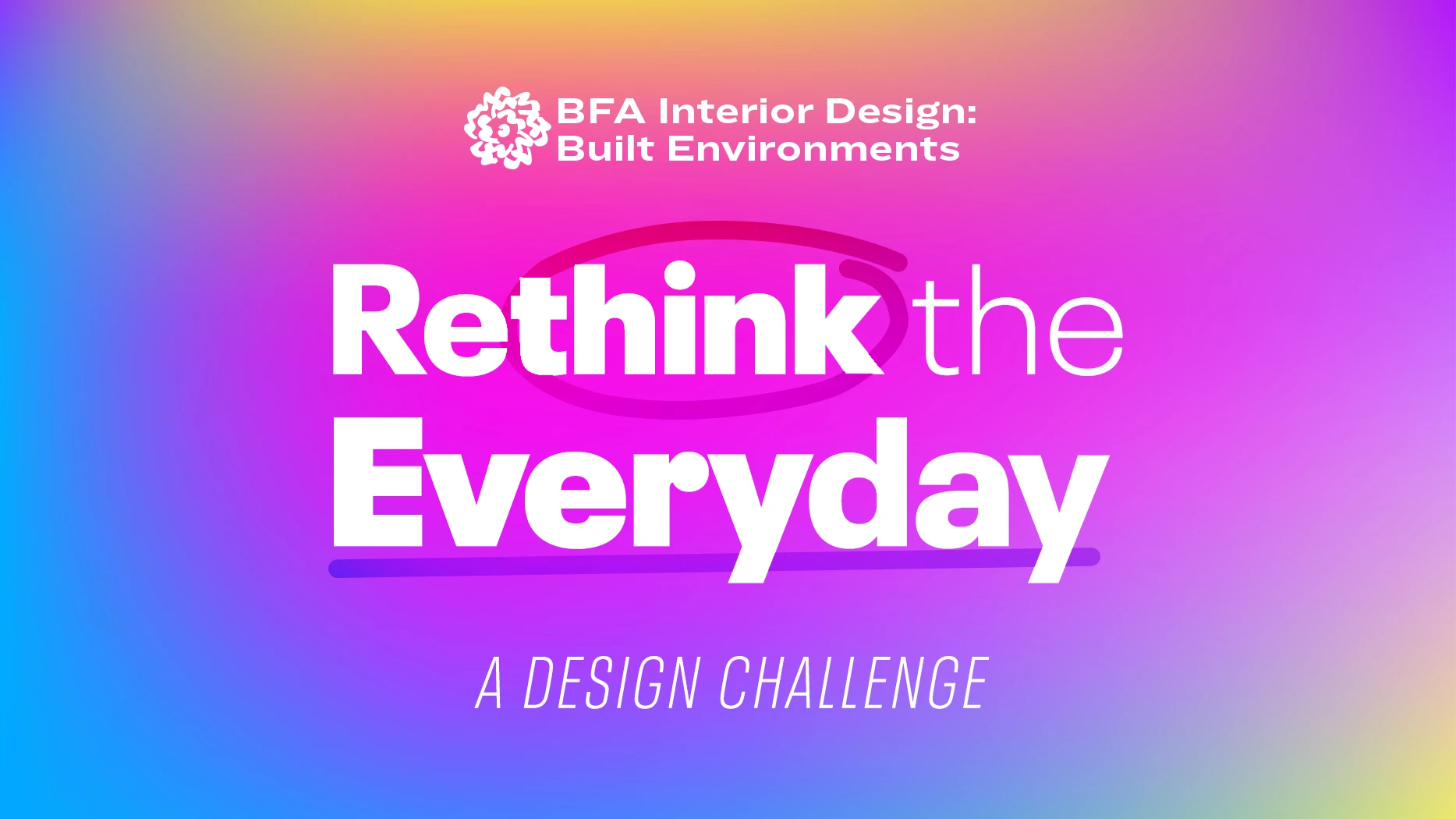 BFA Interior Design: Built Environments | Rethink the Everyday: A Design Challenge