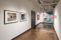 installation shot of left side gallery hallway