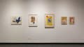 Several of Chermayeff’s collages involving text are presented in a row. Some use handwritten script or personal documents like letters. Others use receipts or kraft paper with bold text.