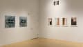 Multiple views of SVA Flatiron Gallery and Windows with installation, photographs, and textile throughout the gallery. 