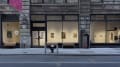 Multiple views of SVA Flatiron Gallery and Windows with installation, photographs, and textile throughout the gallery. 