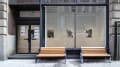 Multiple views of SVA Flatiron Gallery and Windows with sculpture, photography, and fiber art throughout the galleries. 