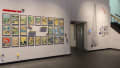 Multiple views of SVA Gramercy Gallery with individual exhibitions of students work. There is drawing and installation throughout the gallery. 