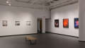 Multiple views of SVA Gramercy Gallery of photographs, paintings, installation and sculpture. 
