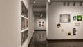 Multiple views of SVA Chelsea Gallery. There are photographs hung on the wall, installations and projections throughout the gallery. 