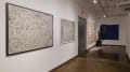 Multiple views of SVA Chelsea Gallery with sculpture, painting, installation and video. 
