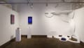 Multiple views of SVA Chelsea Gallery with sculpture, painting, installation and video. 
