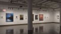 Multiple views of SVA Chelsea Gallery with framed and unframed photographs, video, and installation with projectors. 