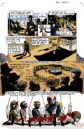 Seventh page of a digitally colored comic of The Penal Colony