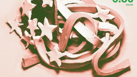 Poster for event, twisted clay American flag