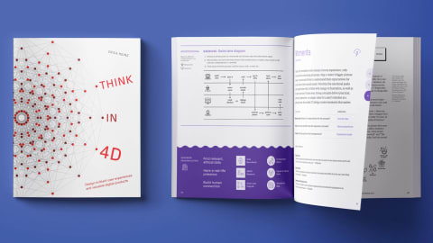 Image of THIINK IN 4D cover and interior pages