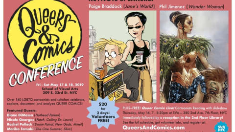 Queers & Comics Conference event poster