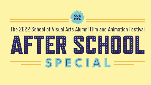 A graphic featuring the text "After School Special" in dark blue on a light yellow background
