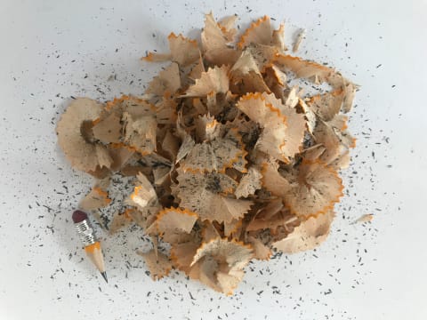 Pencil shavings