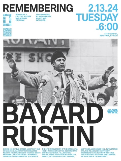 Remembering Bayard Rustin | Events And Exhibitions | School Of Visual ...