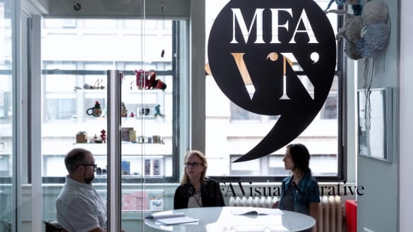 Black speech bubble logo against white background that says "MFA VN" within the bubble.