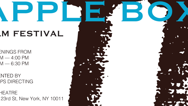 A graphic featuring the roman numerals for "two" in black against a white background. Text at the top in blue and black reads "2nd Annual Apple Box Short Film Festival"