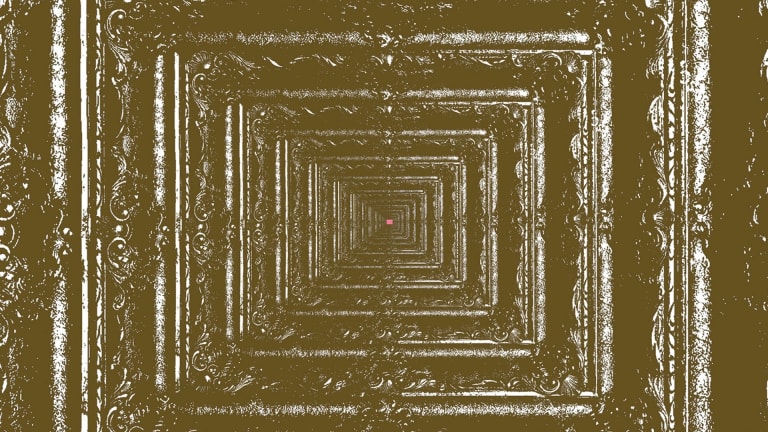 Poster image with image of mirrors extending into infinity 