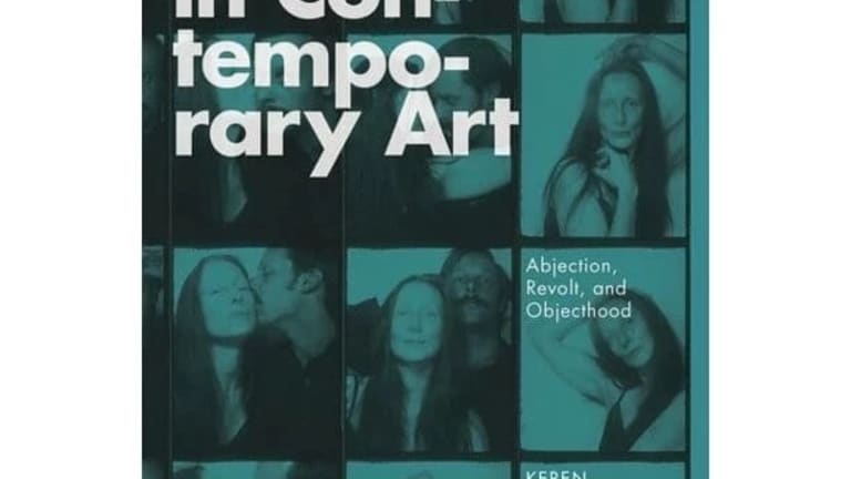 Book cover of a blue toned set of portraits with the text "Radical Intimacy in Contemporary Art" over it in white