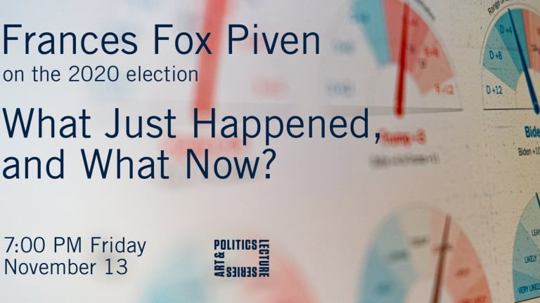 Frances Fox Piven on the 2020 election. 