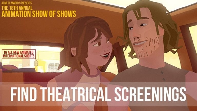 A cartoon ad explaining the upcoming ACME event that shows animated international short films.