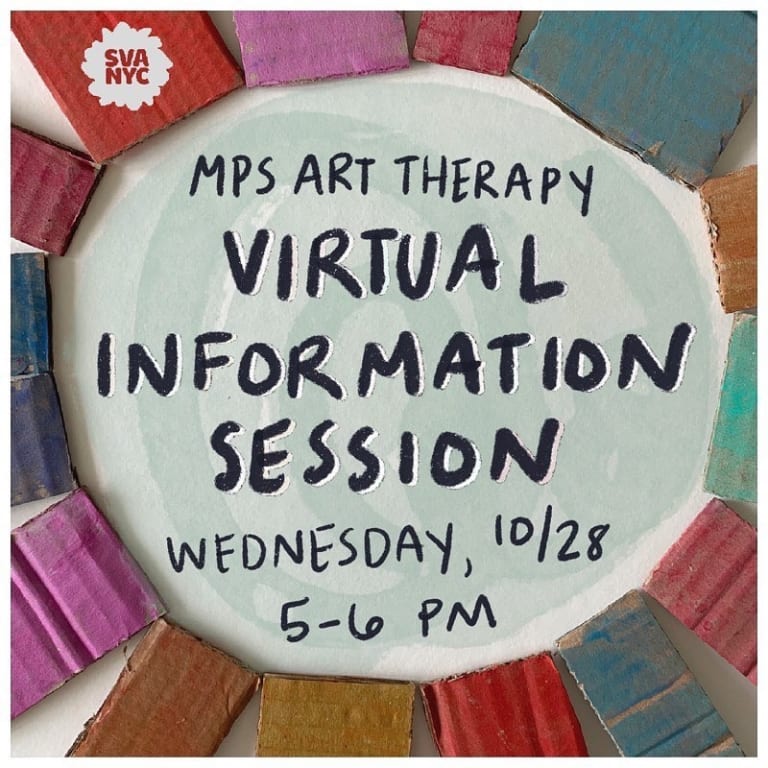 MPS Art Therapy virtual info session graphic