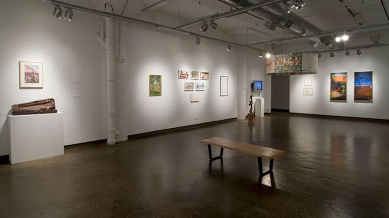 An empty art gallery