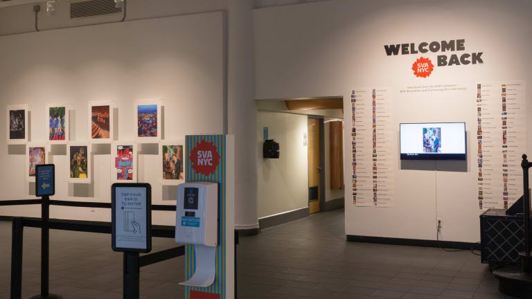 Installation view of "Welcome Back SVA" at SVA Gramercy Gallery.