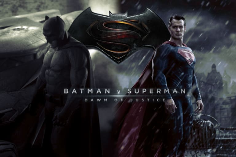 A poster for the movie Batman V Superman