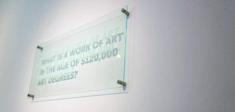 Glass plaque